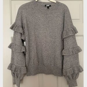 J. Crew Ruffle Sleeve Sweater